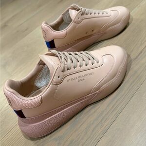 Stella McCartney Blush Pink Sparkly Heel Sneaker